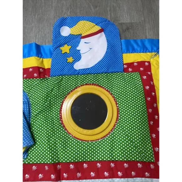 Vintage 1985 Playskool Baby Fold N Go Play Mat Activity Quilt Blanket Tummy Time - Picture 3 of 6